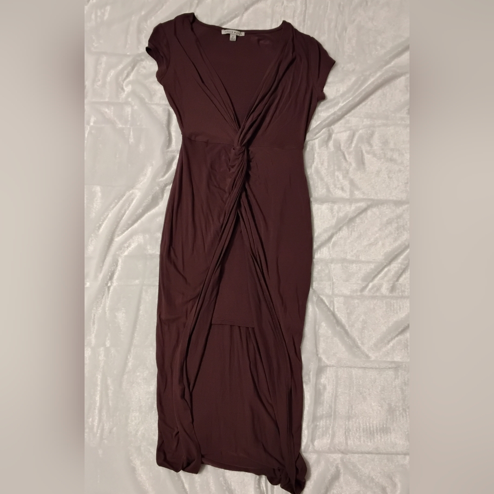 Elegant Burgundy Dress